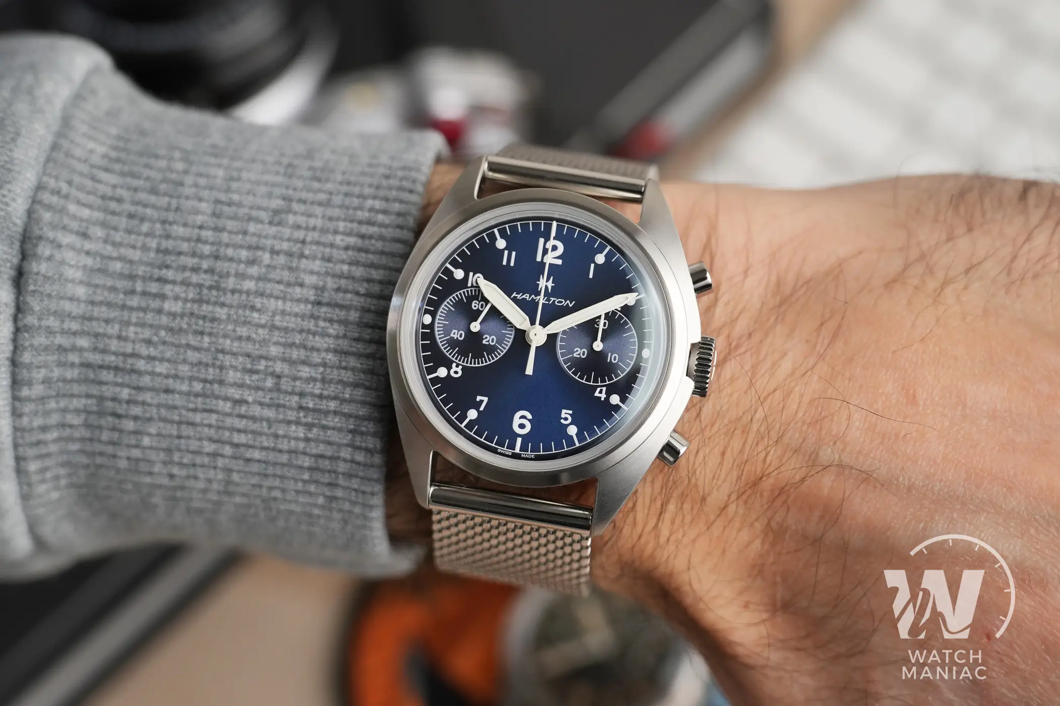 Hamilton Khaki Aviation Pilot Pioneer Mechanical Chrono